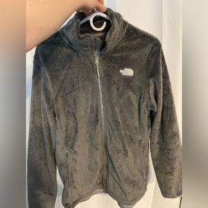 Light Grey North Face zip up